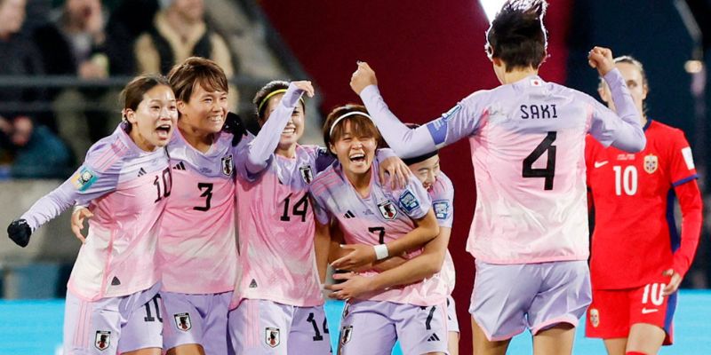 Đội tuyển nữ Nhật Bản luôn thể hiện tinh thần chiến đấu bền bỉ